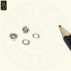 Ojal met&aacute;lico de acero inoxidable SS201 de 3 mm